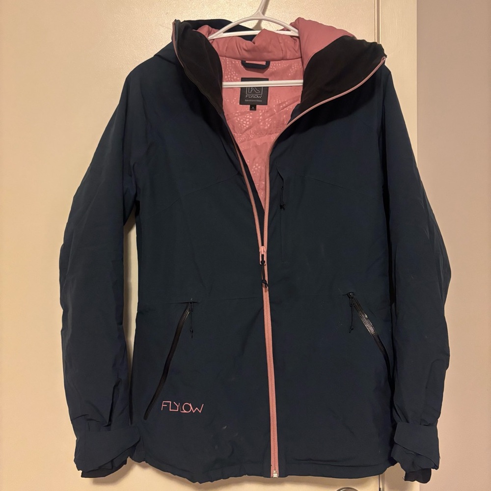 Flylow Navy and Pink Ski Jacket